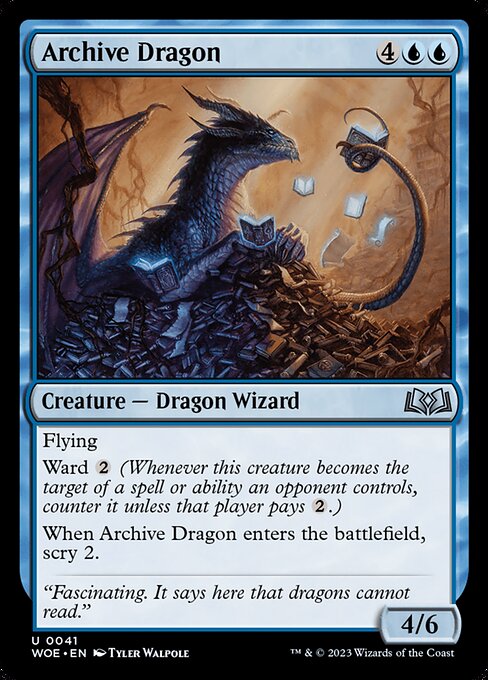 Archive Dragon — art by Tyler Walpole