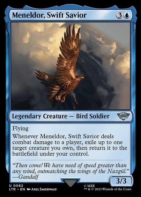 Meneldor, Swift Savior — art by Axel Sauerwald