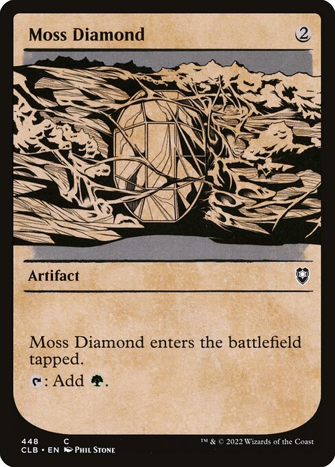 Moss Diamond — art by Phil Stone