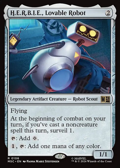 H.E.R.B.I.E., Lovable Robot — art by Nanna Marie Steffensen