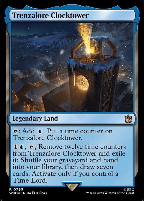 Trenzalore Clocktower — art by Eliz Roxs