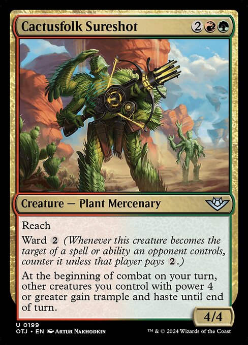 Cactusfolk Sureshot — art by Artur Nakhodkin