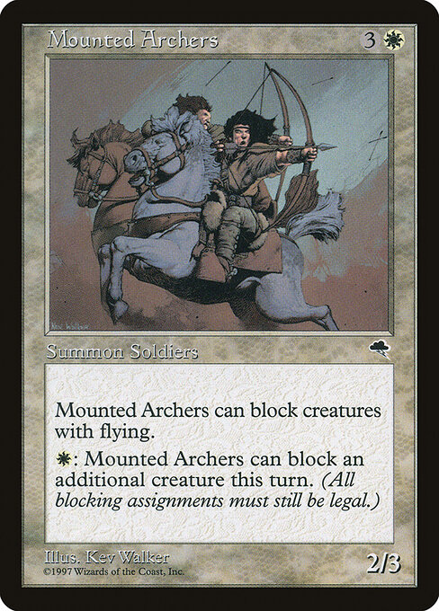 Mounted Archers — art by Kev Walker