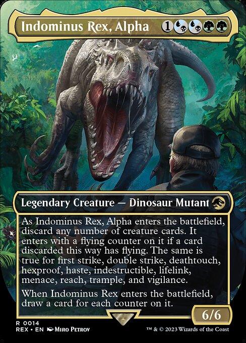 Indominus Rex, Alpha — art by Miro Petrov