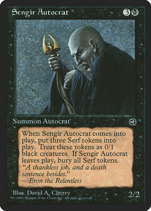 Sengir Autocrat — art by David A. Cherry