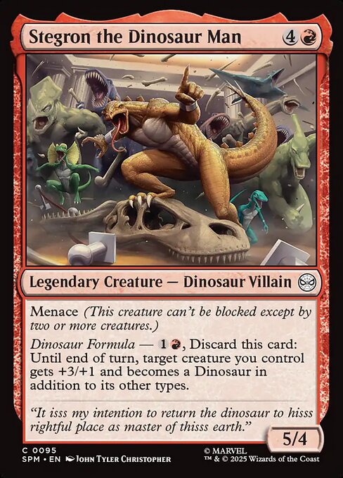 Stegron the Dinosaur Man — art by John Tyler Christopher