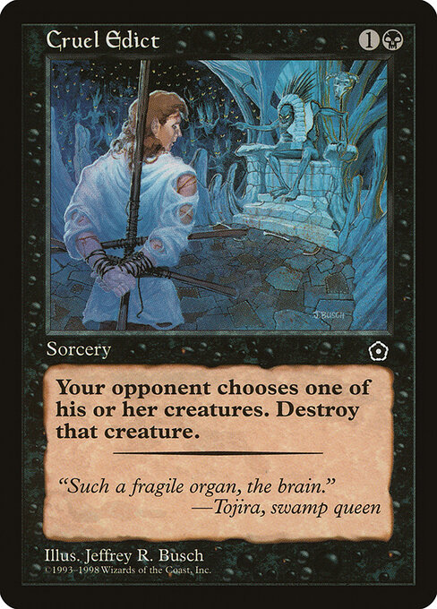 Cruel Edict — art by Jeffrey R. Busch