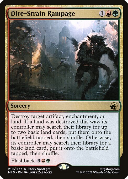 Dire-Strain Rampage — art by Darek Zabrocki