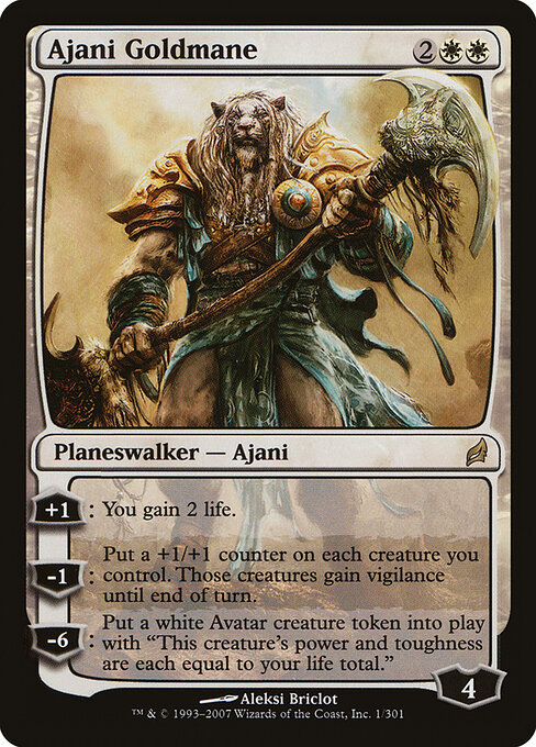 Ajani Goldmane — art by Aleksi Briclot