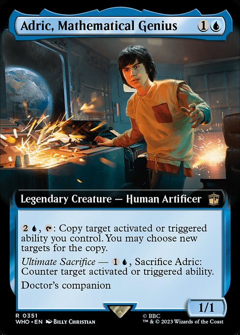 Adric, Mathematical Genius — art by Billy Christian