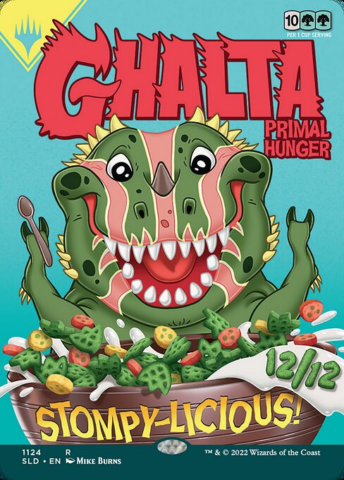 Ghalta, Primal Hunger // Ghalta, Primal Hunger — art by Mike Burns
