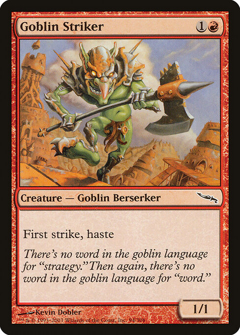 Goblin Striker — art by Kevin Dobler