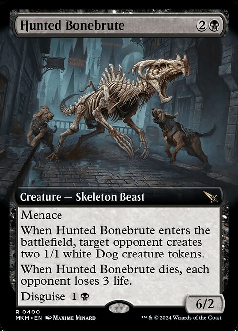Hunted Bonebrute — art by Maxime Minard