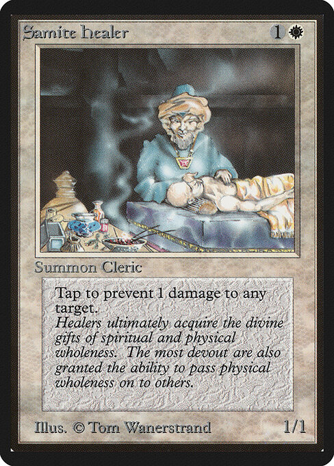 Samite Healer — art by Tom Wänerstrand