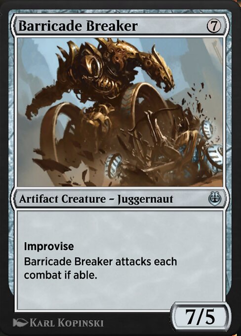 Barricade Breaker — art by Karl Kopinski