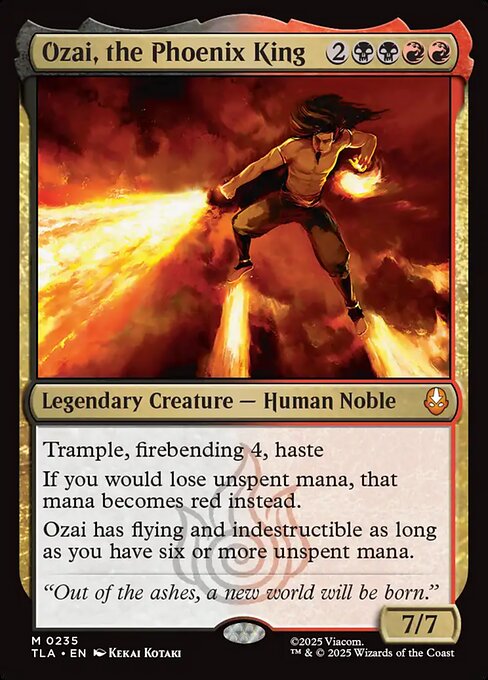 Ozai, the Phoenix King — art by Kekai Kotaki