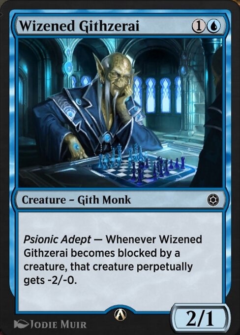 Wizened Githzerai — art by Jodie Muir