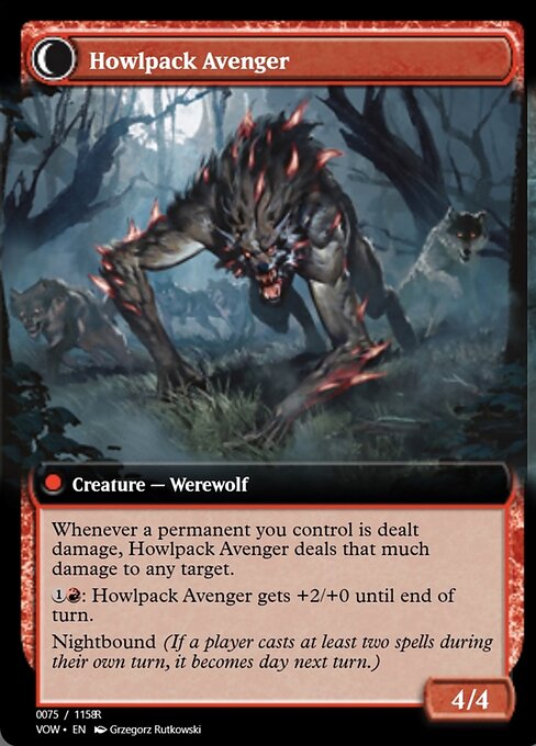 Ill-Tempered Loner // Howlpack Avenger — art by Grzegorz Rutkowski