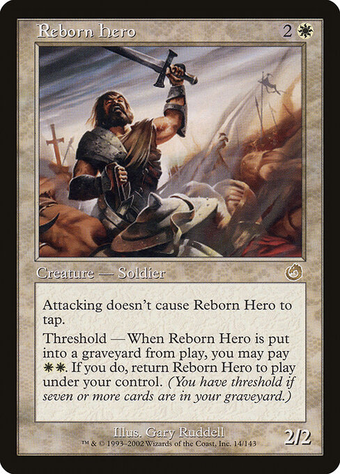 Reborn Hero — art by Gary Ruddell
