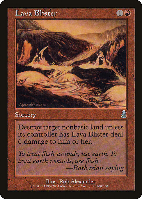 Lava Blister — art by Rob Alexander