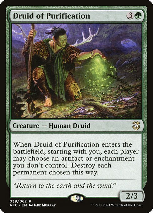 Druid of Purification — art by Jake Murray